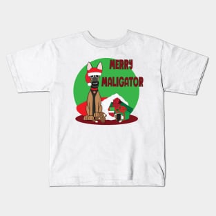Merry Maligator - Maliclause Kids T-Shirt